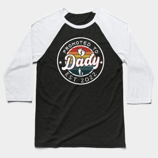 Mens Promoted To Daddy Est. 2022 funny gift for new dad Firs Baseball T-Shirt